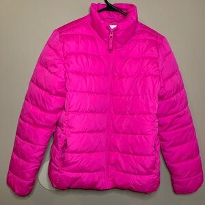 Girls Pink Puffer Jacket XXL